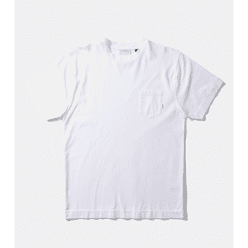 Shop Edmmond Studio White Pocket Core T-shirt