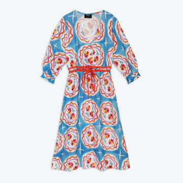 Shop Lowie Lyocell Plate Print Dress