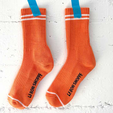Shop Le Bon Shoppe Orange Boyfriend Socks