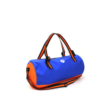 Shop Go Emu Blue & Orange Dry Duffel Bag