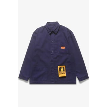 Shop Service Works Veste Classic Canvas Coveral Navy In Blue