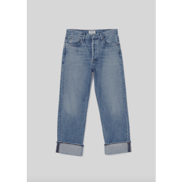 Shop Agolde Fran Invention Low-slung Straight Jeans