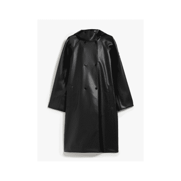 Shop Max Mara Leisure Kuban Raincoat Col: 002 Black, Size: 12