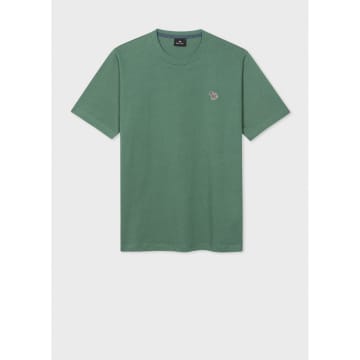 Shop Paul Smith Zebra Regular Fit T-shirt Col: 33c Emerald Green, Size: L