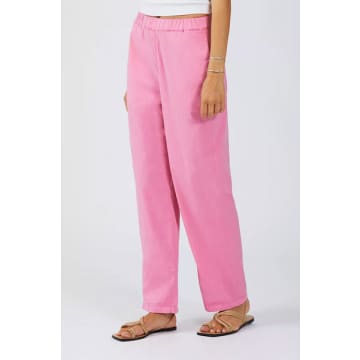 Shop Reiko Parachute Capri Pink Trousers