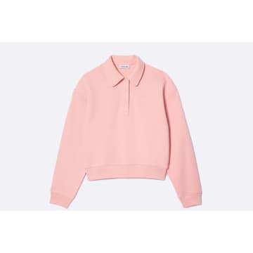 Shop Lacoste Wmns Polo Neck Waterlily In Pink