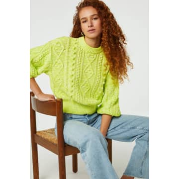 Shop Fabienne Chapot Suzy 3/4 Sleeve Pullover In Green