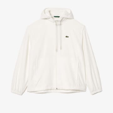 Shop Lacoste Short Jacket Sportsuit Water Resistant With Removable Hood