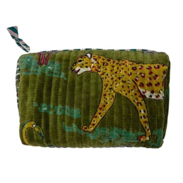 Shop Sixton London : Madagascar Make Up Bag In Green
