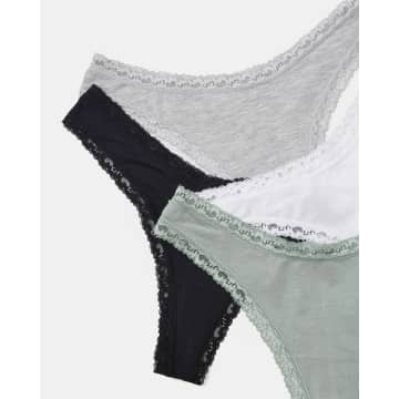 Shop Stripe And Stare Thong Basic (4 Pack)