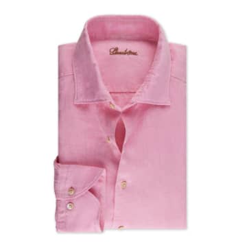 Shop Stenströms - Slimline Pink Linen Shirt 7747217970525