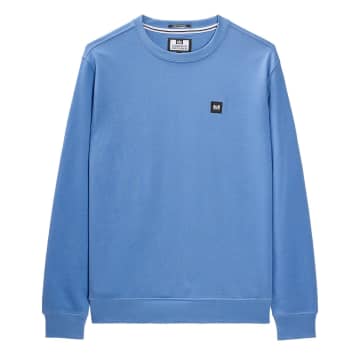 Shop Weekend Offender Ferrer Crew-neck Sweatshirt (coastal Blue)
