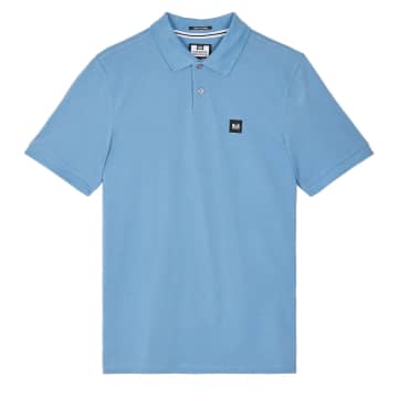 Shop Weekend Offender Caneiros Short-sleeved Polo Shirt (coastal Blue)