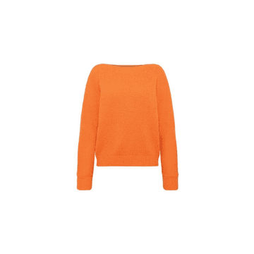 Shop Frnch Sylvie Knit Jumper In Orange From