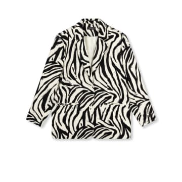 Shop Refined Department | Bodi Woven Zebra Blazer In White