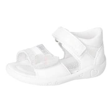 Shop Ricosta Tia Velcro Sandals (bianco) 21-26