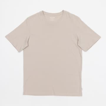 Shop Jack & Jones Organic Cotton Basic Slim T-shirt In Beige In Neturals