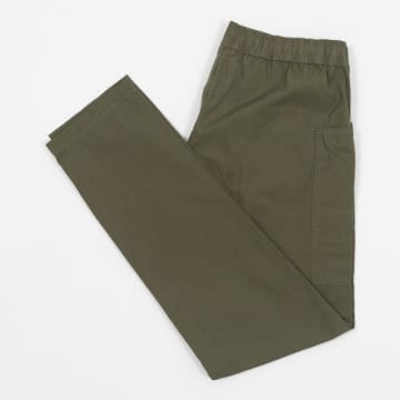 Shop Uskees Lightweight Trousers In Olive Green