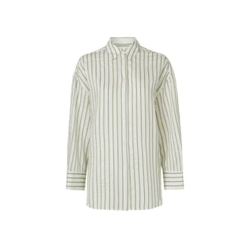 Shop Samsoe & Samsoe Marika Solitary Striped Shirt