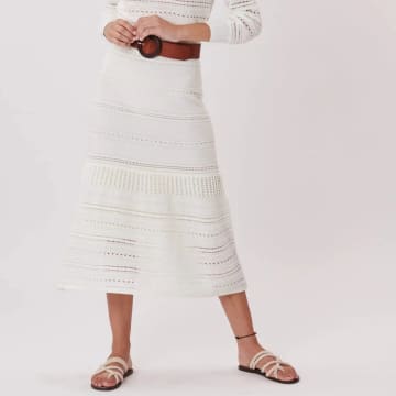 Shop Rene' Derhy Derhy Vanina Crochet Midi Skirt