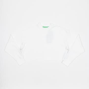 Shop Jjxx Womens Caia Cropped Sweatshirt In White