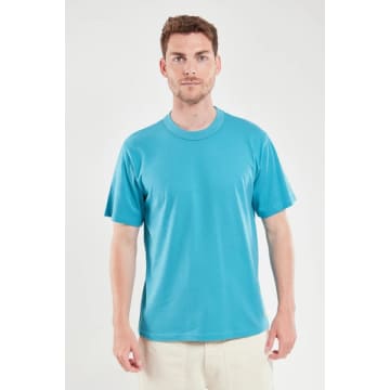 Shop Armor-lux 72000 Heritage T Shirt In Pagoda Blue