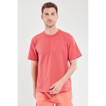 Shop Armor-lux 72000 Heritage T Shirt In Cardinal Red