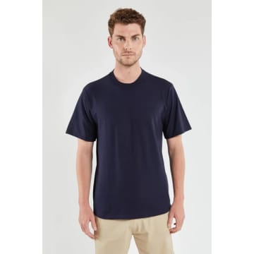 Shop Armor-lux 72000 Heritage T Shirt In Navy In Blue