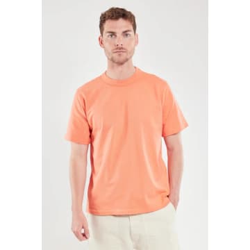 Shop Armor-lux 72000 Heritage T Shirt In Coral In Pink