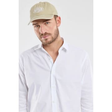 Shop Armor-lux 72304 Cap In Pale Olive In Blue