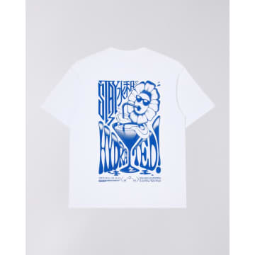 Shop Edwin Stay Hydrated T-shirt In White