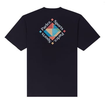 Shop Parlez Chukka Short-sleeved T-shirt (navy) In Blue