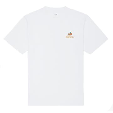 Shop Parlez Wanstead Short-sleeved T-shirt (white)