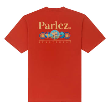 Shop Parlez Reefer Short-sleeved T-shirt (burnt Ochre)