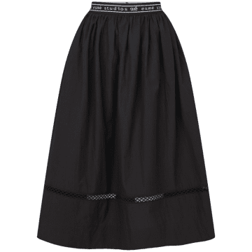 Shop Esme Studios Black Luna Midi Skirt