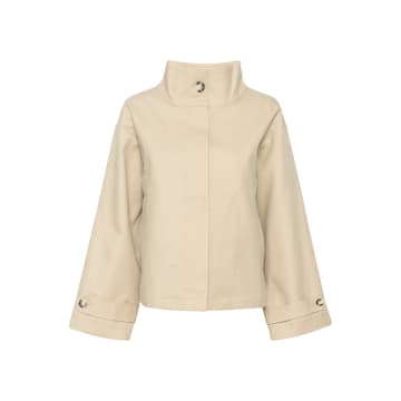 Shop Soaked In Luxury Plaza Taupe Cade Jacket