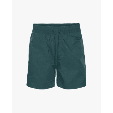 Shop Colorful Standard Cs3010 Classic Swim Shorts Ocean Green