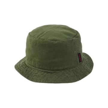 Shop Gramicci Packable Bucket Hat Olive In Green
