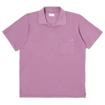 Shop Universal Works Vacation Pique Polo In Lilac