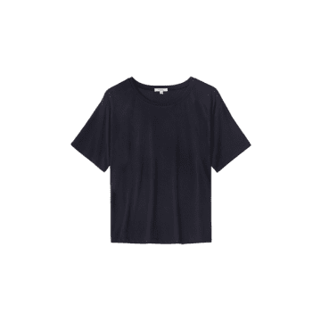 Shop Yerse Lorena Plain T-shirt In Navy From In Blue