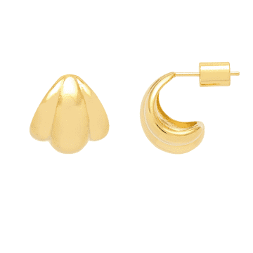 Shop Estella Bartlett Tiered Bold Huggie Earrings In Gold
