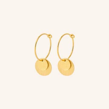 Shop Pernille Corydon Jewellery Pernille Corydon Small Coin Earrings In Gold