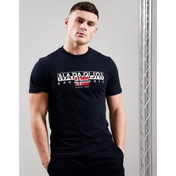Shop Napapijri Aylmer T-shirt In Black