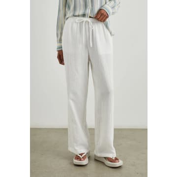 Shop Rails White Emmie Gauze Trousers