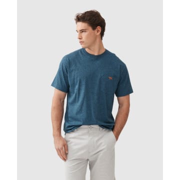 Shop Rodd & Gunn - The Gunn T-shirt In Ultramarine Pp0321