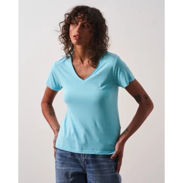 Shop Absolut Cashmere Marilla Short Sleeve T Shirt Lagoon