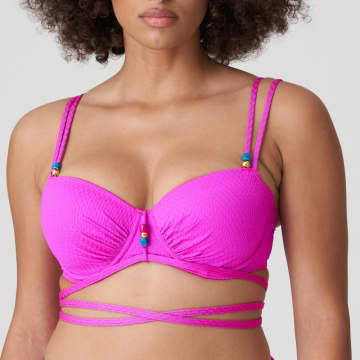 Shop Prima Donna Narta Balcony Bikini Top In Pink