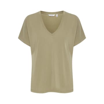 Shop B.young Perl V Bat T-shirt In Aloe In Green