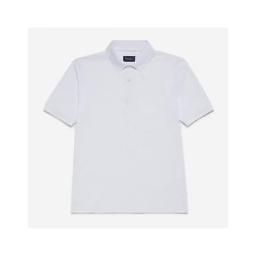 Oliver Sweeney Tralee Perforated Collar Detail Polo Shirt Size: M, Col In White