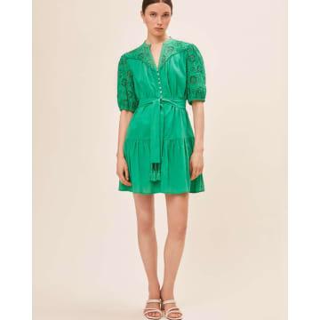 Shop Suncoo Camy Dress In Green